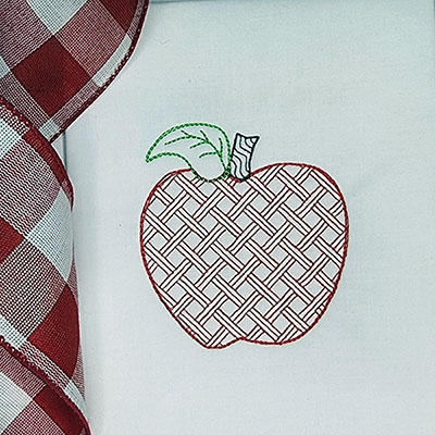apple machine embroidery design